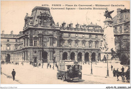 AJOP1-75-0058 - PARIS - Place Du Carrousel - Monulent Gambetta - Plazas