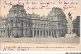 AJOP1-75-0040 - PARIS - Le Nouveau Louvre - Monument De Gambetta - Louvre