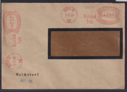 Deutsches Reich Absenderfreistempel AFS Berlin Einmal 005 + 010 Reichsbank - Storia Postale