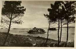 CPSM CARANTEC (Finistère) - L'île Louet Et Le Château Du Taureau (n°1267) - Carantec