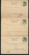 Gramm Dänisch Gram Schleswig Holstein 3 Deutsches Reich Ganzsachen Mit Versch. - Lettres & Documents