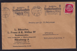 Sport Deutsches Reich Brief Selt. Maschinen SST Deutsche Kampfspiele Nürnberg - Cartas & Documentos