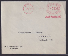 Deutsches Reich Absenderfreistempel AFS Hamburg Nach Lübeck 015 Reichspfennig - Brieven En Documenten