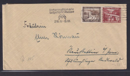 Deutsches Reich Zusammendruck WHW Maschinen Stempel Messe Leipzig 16.1.1937 - Brieven En Documenten