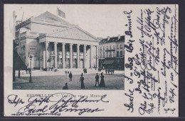 Ansichtskarte Brüssel Theatre De La Monnaie Nach Braunschweig Niedersachsen - Andere & Zonder Classificatie