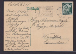 Deutsches Reich Brief Karte EF Post Reklame Fernsprecher Spart Zeit Und Geld - Briefe U. Dokumente