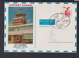Flugpost Bund Luftpost Privatganzsache WST Unfall SST Kaasel Calden 9. - Private Postcards - Used