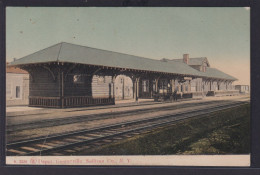 Ansichtskarte New York Bahnhof Genterville Nach Brooklyn New York - Other & Unclassified