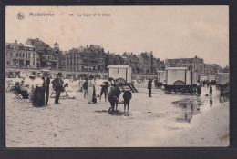 Ansichtskarte Middelkerke Strand Camping Urlaub Belgien Feldpost 16.11.1914 - Autres & Non Classés