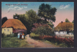 Ansichtskarte Künstlerkarte Widoki Krolestwa Polskiego Polen Feldpost 31.08.1916 - Pologne