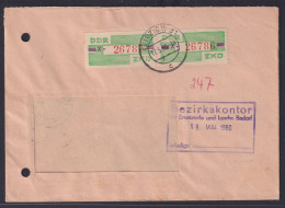 DDR Dienst Brief MEF Ab Leipzig Bezirkskontor Bedarf Landwirtschaft 17.5.1960 - Cartas & Documentos