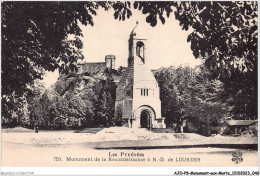 AJOP8-0796 - MONUMENT-AUX-MORTS - Les Pyrénées - Monument De La Reconnaissance à N-d De Lourdes - War Memorials