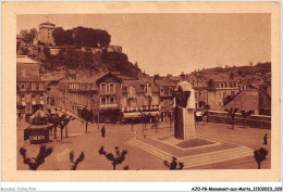AJOP8-0787 - MONUMENT-AUX-MORTS - Lourdes - La Place Peyramale Et Le Chateau-fort - Monuments Aux Morts