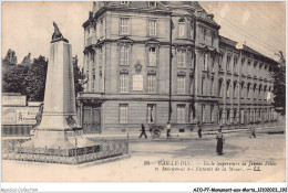 AJOP7-0744 - MONUMENT-AUX-MORTS - Bar-le-doc - Ecole Superieur De Jeunes Filles Et Monument  - War Memorials