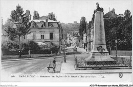 AJOP7-0710 - MONUMENT-AUX-MORTS - Bar-le-duc - Monument Des Enfants De La Meuse Et Rue De La Gare - Monuments Aux Morts