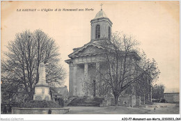 AJOP7-0680 - MONUMENT-AUX-MORTS - La Gacilly - L'église Et Le Monument Aux Morts - Oorlogsmonumenten