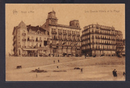 Ansichtskarte Heyst Sur Mer Belgien Les Grands Hotel Et La Plage Strand - Sonstige & Ohne Zuordnung