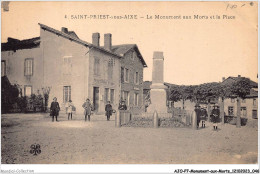 AJOP7-0671 - MONUMENT-AUX-MORTS - Saint-priest-sous-aixe - Le Monument Aux Morts Et La Place - Monuments Aux Morts