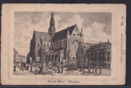 Ansichtskarte Künstlerkarte Radierung Kunst Sign. P.Matthes Haarlem Große Kirche - Sonstige & Ohne Zuordnung