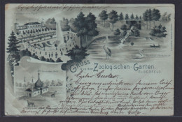 Ansichtskarte Elberfeld Wuppertal Zoologischer Garten Wasserfall Gondelteich - Altri & Non Classificati