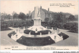 AJOP6-0624 - MONUMENT-AUX-MORTS - Chalon-sur-marne - Cimétière Militaire - Monument élevé A La Memoire - Monumenti Ai Caduti
