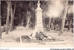 AJOP6-0578 - MONUMENT-AUX-MORTS - Saint-pons - Le Monument Et Le Foirail - Monumenti Ai Caduti