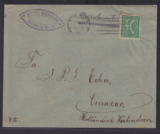 Deutsches Reich Infla Drucksachen Brief EF Destination Berlin Curacao - Lettres & Documents