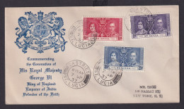 St. Lucia Britische Kolonien Karibik Brief Castries Nach New York USA Krönung - St.Lucie (1979-...)