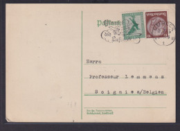 Deutsches Reich Brief MIF Flugpost Hindenburg Mit Luftpost Werbestempel Lübeck - Storia Postale