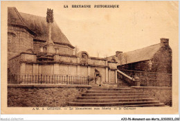 AJOP6-0525 - MONUMENT-AUX-MORTS - La Bretagne Pittoresque - Guenin - Le Monument Aux Morts Et Le Calvaire - Kriegerdenkmal