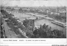 AJOP5-75-0505 - PARIS - PONT - La Seine Vue Prise Du Louvre - Bruggen