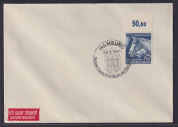 Briefmarken Deutsches Reich Brief Hamburg Grosser Deutschlandpreis Der - Cartas & Documentos
