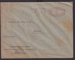 Deutsches Reich Brief AFS Absenderfreistempel Destination Berlin Curacao - Cartas & Documentos