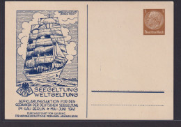 Briefmarken Deutsches Reich Privatganzsache Gorch Fock Seegeltung Weltgeltung - Andere & Zonder Classificatie