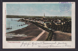 Ansichtskarte Travemünde Ostsee Badeort Meer Baumallee Schleswig Holstein Nach - Altri & Non Classificati