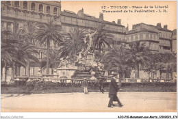AJOP10-1110 - MONUMENT-AUX-MORTS - Toulon - Place De La Liberté - Monument De La Fédération - L R - Oorlogsmonumenten