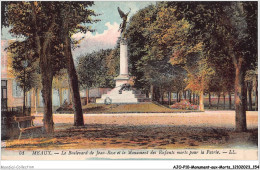 AJOP10-1100 - MONUMENT-AUX-MORTS - Meaux - Le Boulevard De Jean-rose Et Monument Des Enfants - Monuments Aux Morts