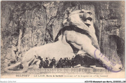 AJOP10-1092 - MONUMENT-AUX-MORTS - Belfort - Le Lion - Oeuvre De Bartholdi - Monuments Aux Morts