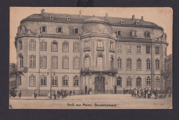 Ansichtskarte Mainz Rheinland Pfalz Gouvernement Ab Saarlouis 15.07.1923 - Andere & Zonder Classificatie