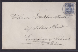 Deutsches Reich Brief EF 20 Pfg. Germania Destination Frankfurt Nach Ermatingen - Storia Postale