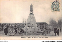 AJOP9-1010 - MONUMENT-AUX-MORTS - St-maixent - Statue Du Colonel Denfert-rochereau - Monuments Aux Morts