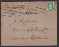 Deutsches Reich Brief 5 Pfg. Destination Berlin Curacao Niederlande Westindien - Covers & Documents