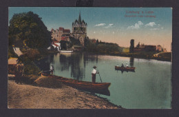 Ansichtskarte Limburg Hessen Lahn Fluss Boote Dom Litho Künstlerkarte - Other & Unclassified