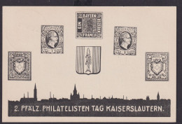 Ansichtskarte Kaiserslautern Pfälz. Philatelisten Tag 27. 28. 01. 1923 - Andere & Zonder Classificatie