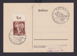 Ostmark Deutsches Reich Drittes Reich Karte SST 100 Jahre Mozarteum N. Leipzig - Covers & Documents