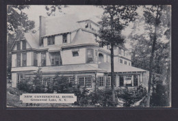 Ansichtskarte New York Greenwood Lake New Continental Hotel Nach Gallspach - Altri & Non Classificati
