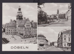 Ansichtskarte Döbeln Sachsen Rathaus Am Roten Platz Rosa Luxemburg Strasse - Otros & Sin Clasificación
