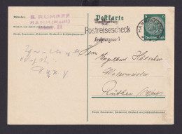 Deutsches Reich Drittes Reich Postsache Ganzsache SST Rechtzeitig - Covers & Documents