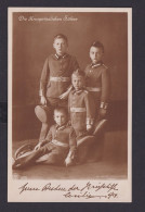 Ansichtskarte Kronprinzliche Söhne Familienbild Kgl. Hofphotoraph Niederstroth - Hommes Politiques & Militaires