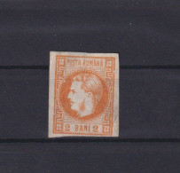 Rumänien Fürst Karl I. 17 2 Bani Orange Ungebraucht Kat.-Wert 50,00 Ausgabe 1868 - Brieven En Documenten